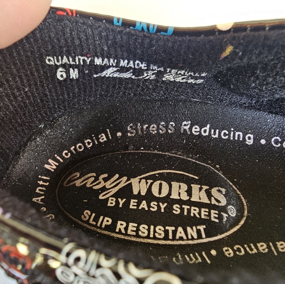 Easy Works Marjane‎ Slip Resistant Hot Coffee Black Work Shoes Sz 6M - Picture 5 of 6